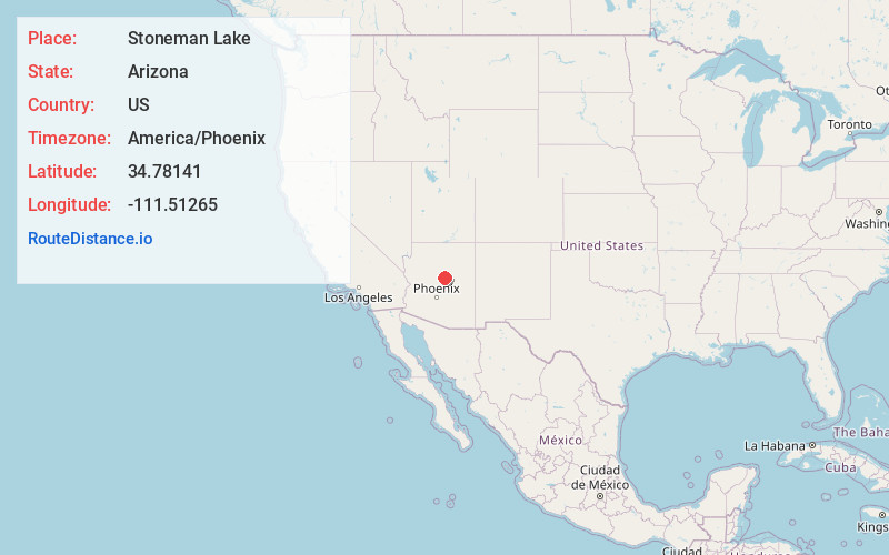 Map of Stoneman Lake