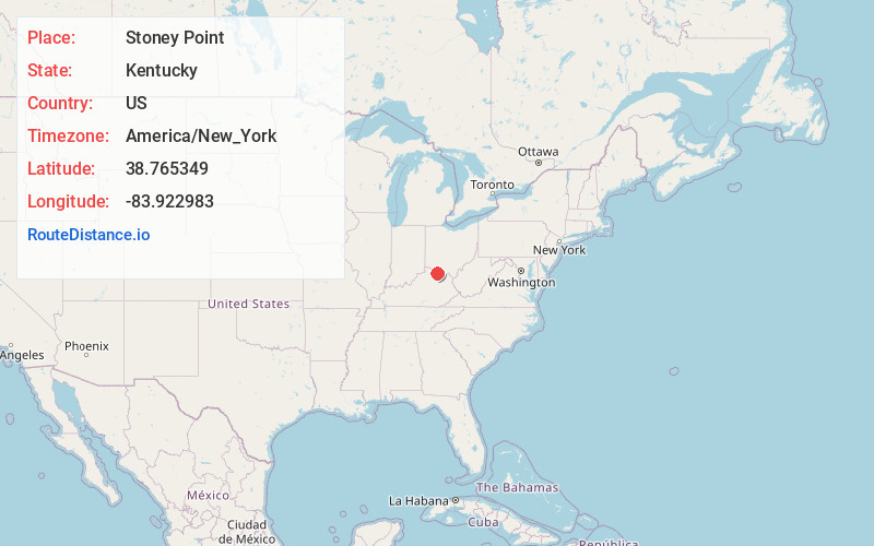 Map of Stoney Point