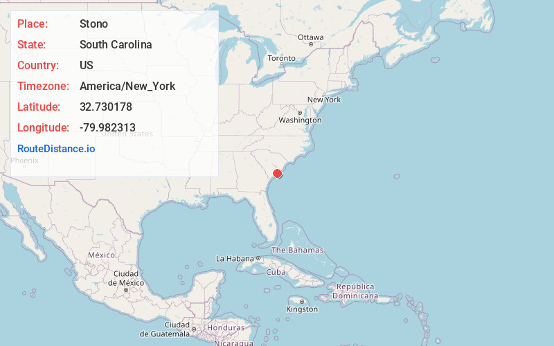 Map of Stono