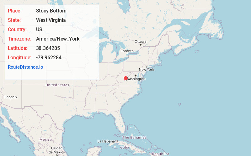 Map of Stony Bottom
