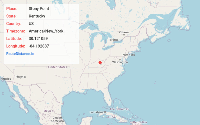 Map of Stony Point