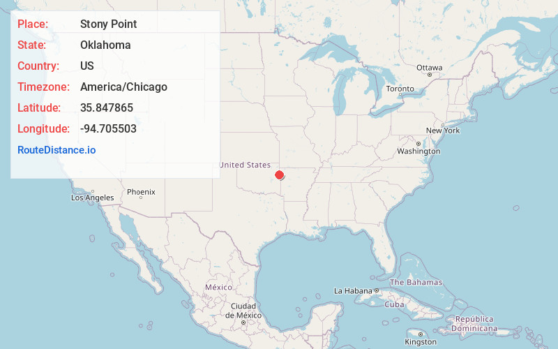 Map of Stony Point