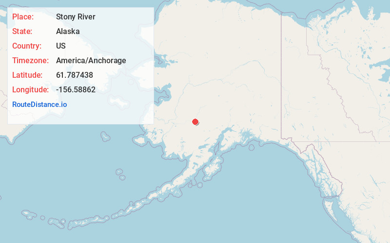 Map of Stony River