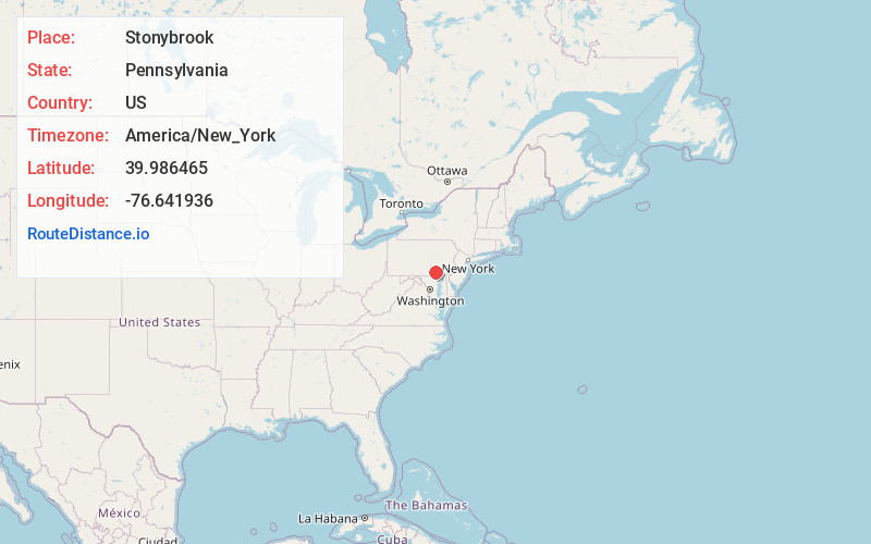 Map of Stonybrook