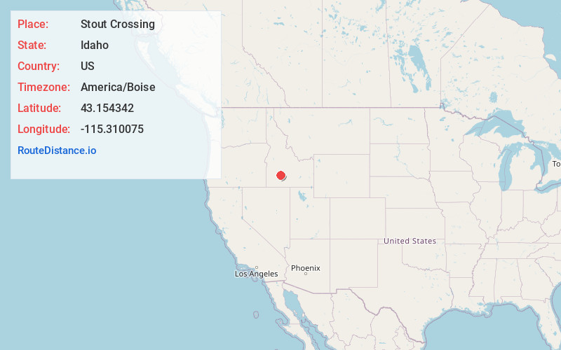 Map of Stout Crossing