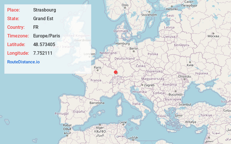 Map of Strasbourg