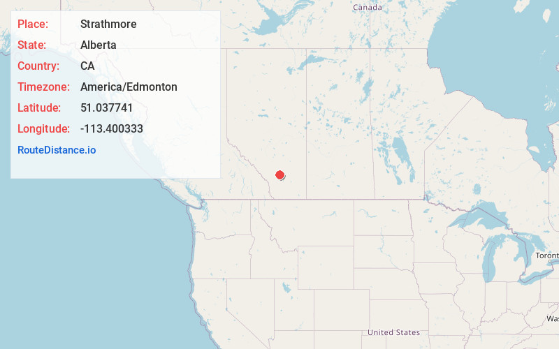 Map of Strathmore
