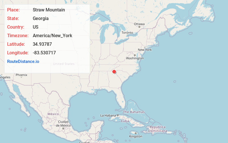 Map of Straw Mountain