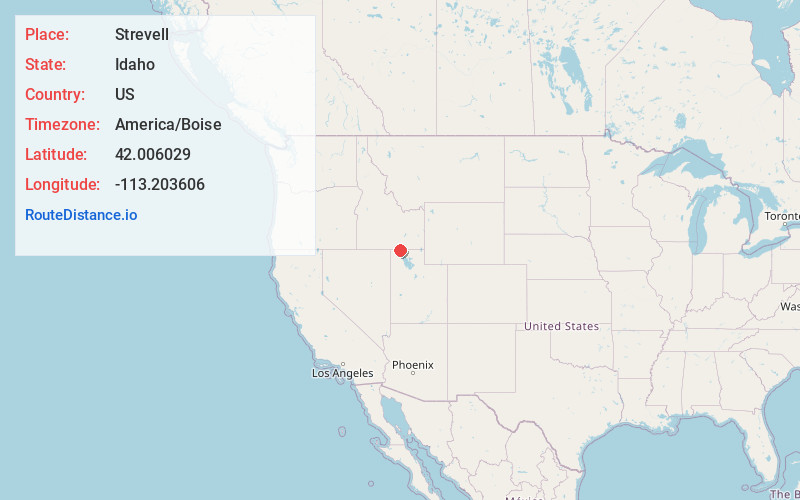 Map of Strevell
