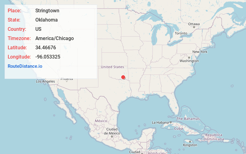 Map of Stringtown