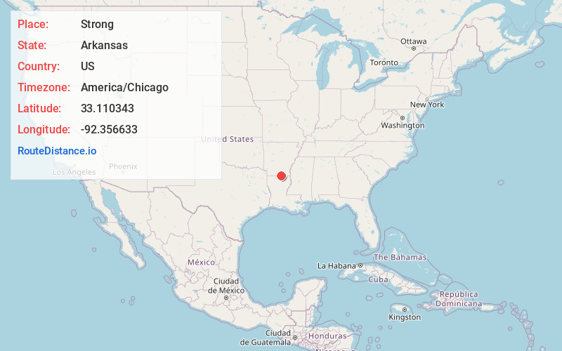 Map of Strong