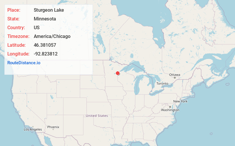 Map of Sturgeon Lake