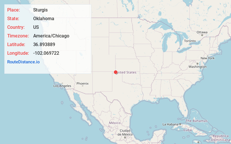 Map of Sturgis