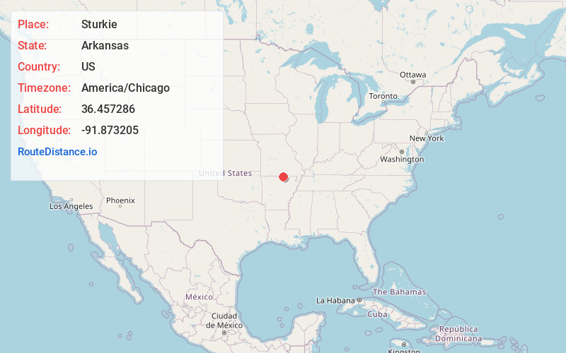 Map of Sturkie