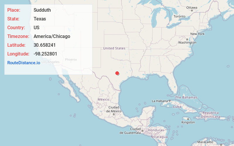 Map of Sudduth