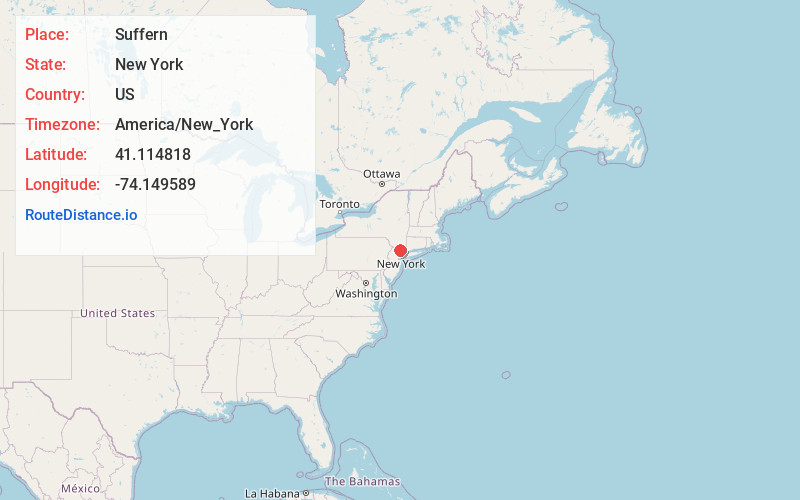Map of Suffern