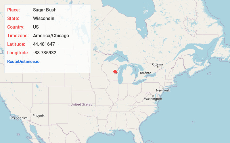 Map of Sugar Bush