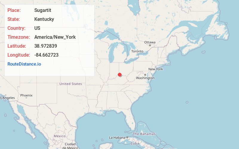 Map of Sugartit