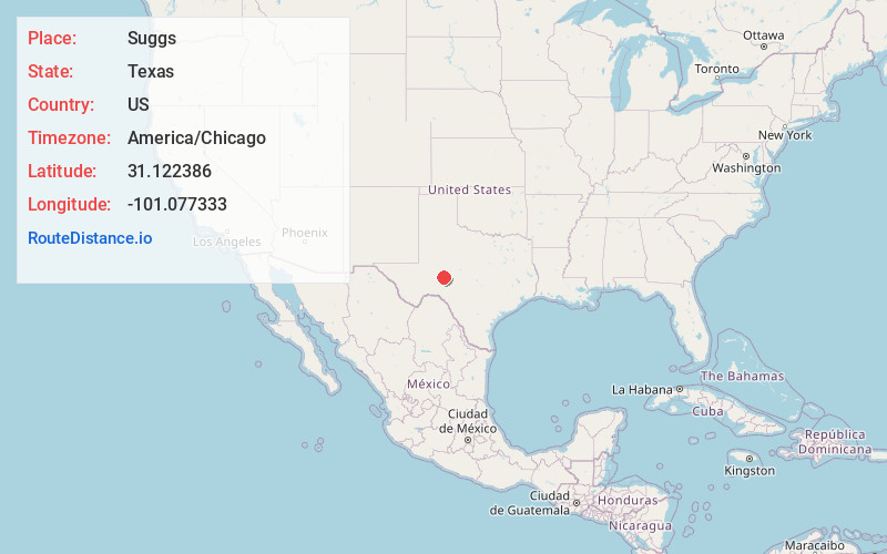 Map of Suggs