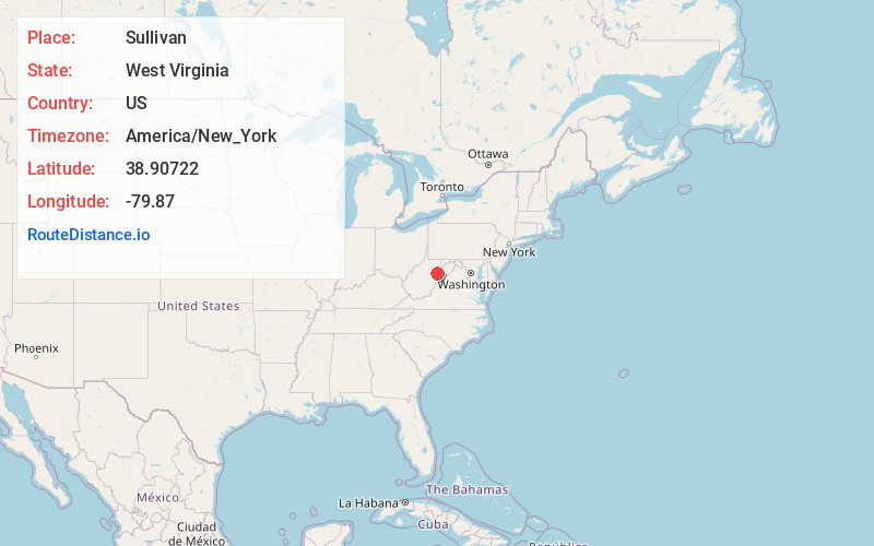 Map of Sullivan