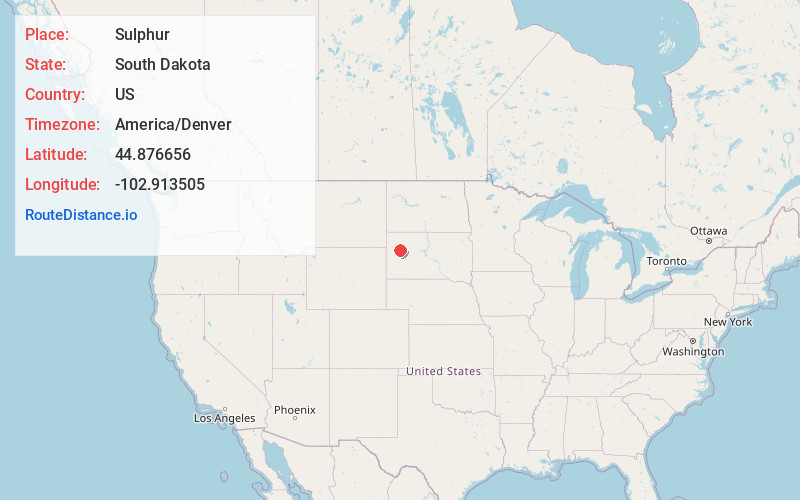 Map of Sulphur