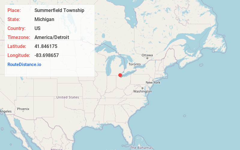 Map of Summerfield Township
