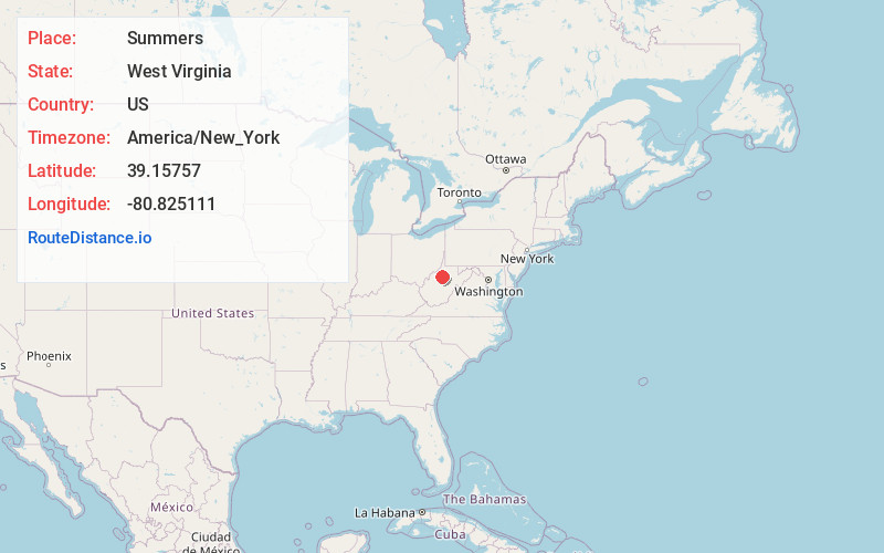 Map of Summers