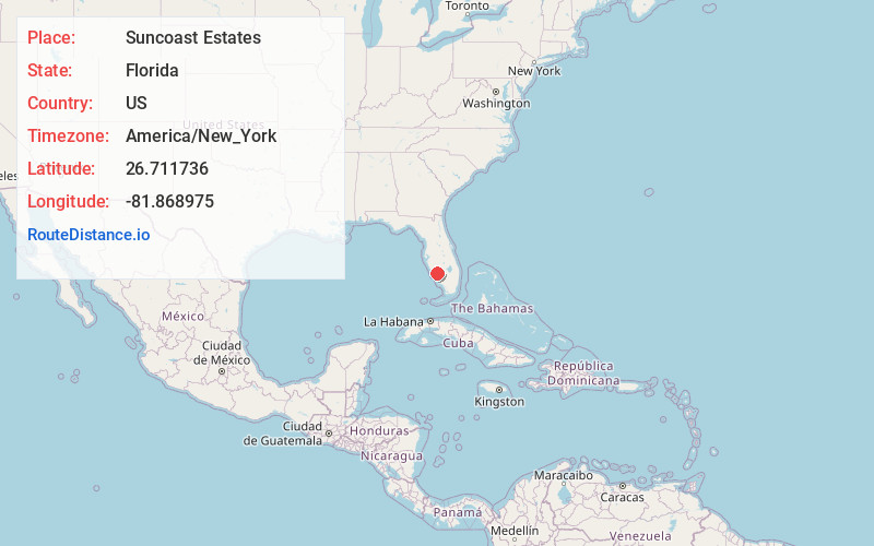 Map of Suncoast Estates