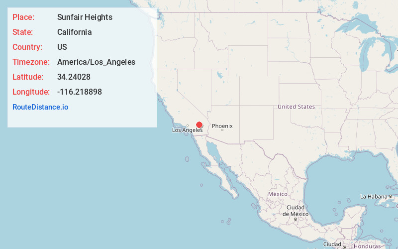 Map of Sunfair Heights