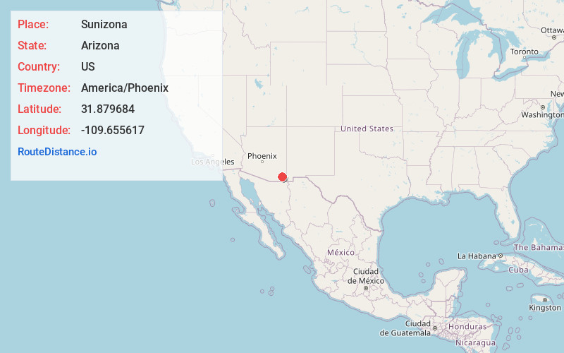 Map of Sunizona