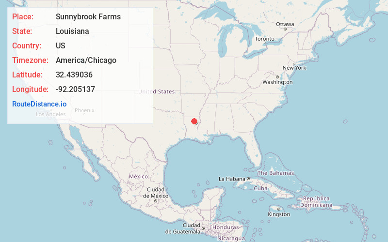 Map of Sunnybrook Farms