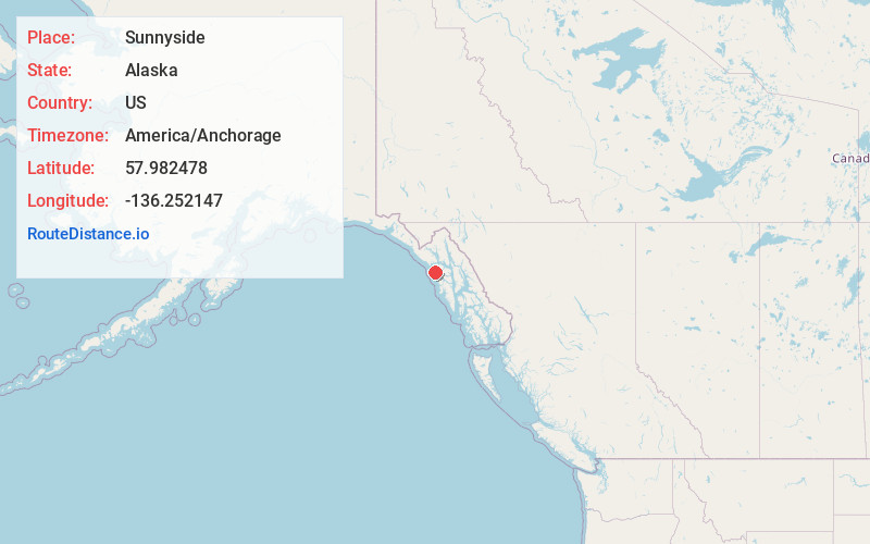 Map of Sunnyside