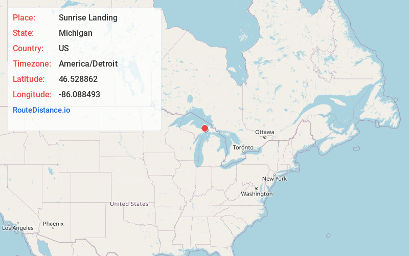 Map of Sunrise Landing