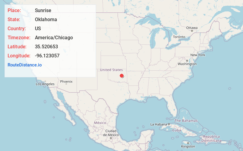 Map of Sunrise