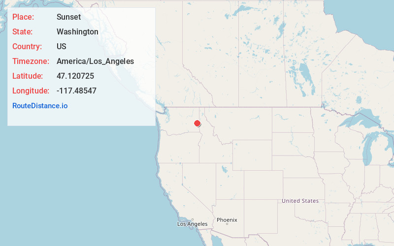 Map of Sunset