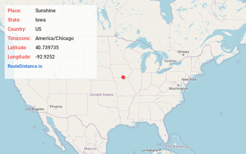 Map of Sunshine