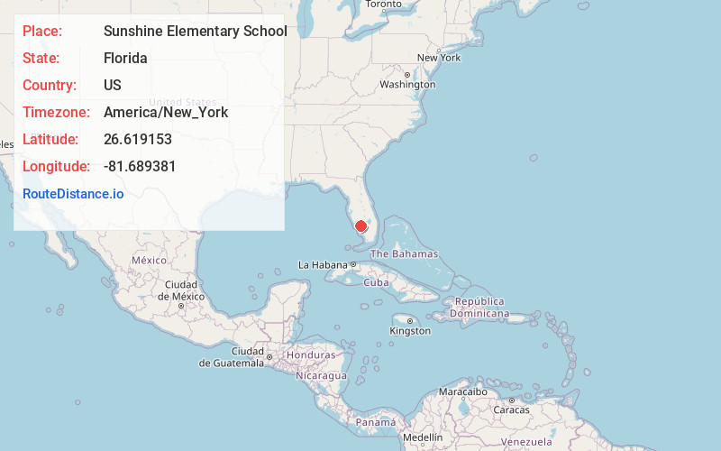 Map of Sunshine Elementary School