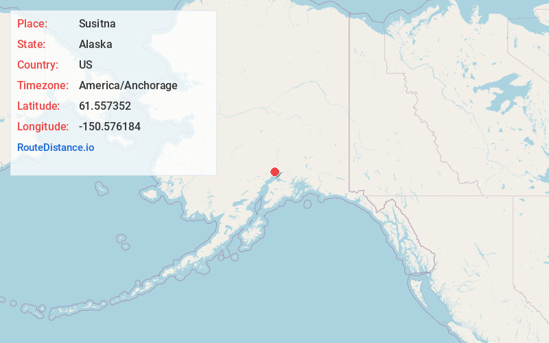 Map of Susitna