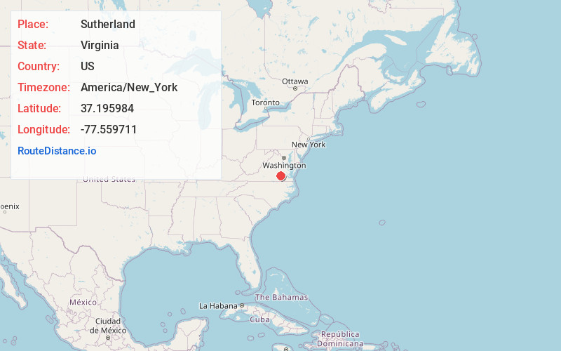 Map of Sutherland