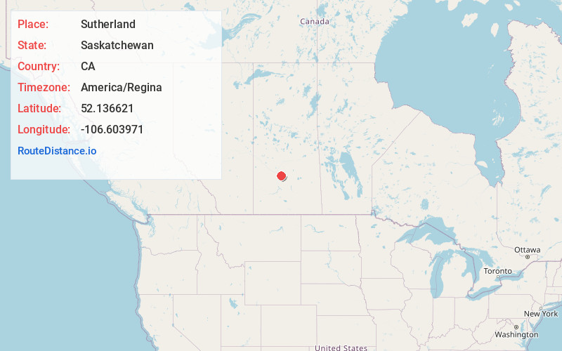 Map of Sutherland