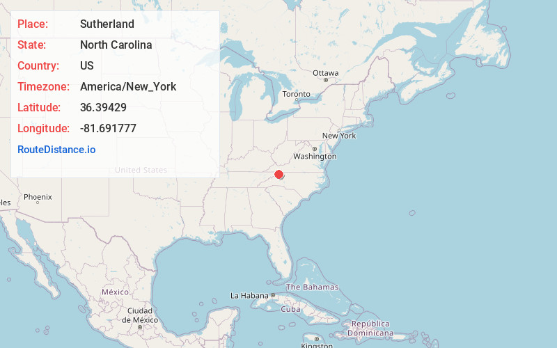 Map of Sutherland