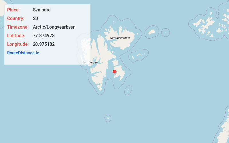 Map of Svalbard