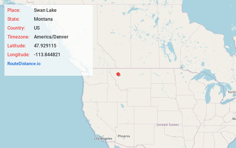 Map of Swan Lake
