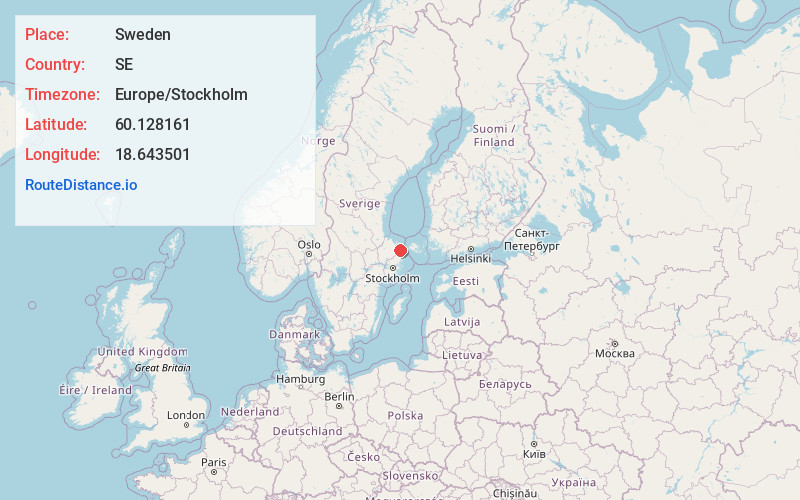 Map of Sweden