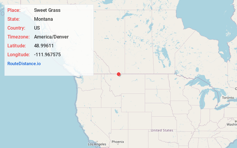 Map of Sweet Grass