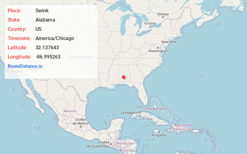 Map of Swink