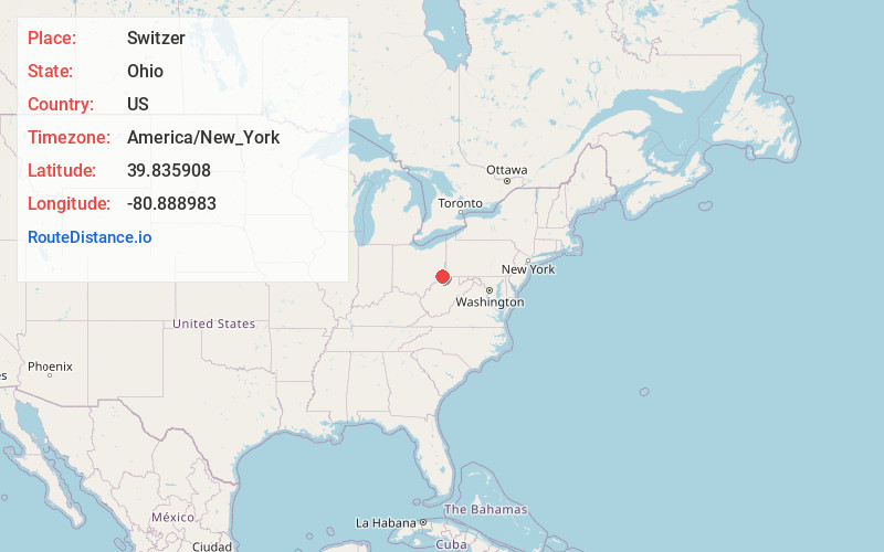 Map of Switzer