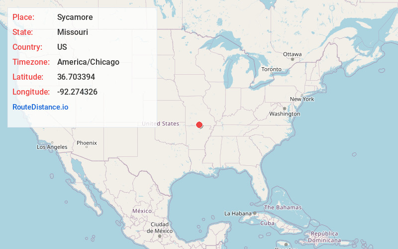 Map of Sycamore