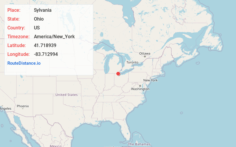 Map of Sylvania