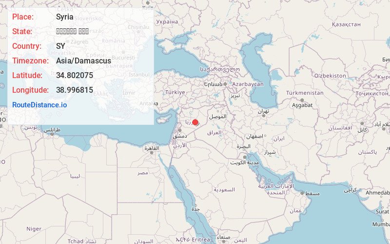 Map of Syria